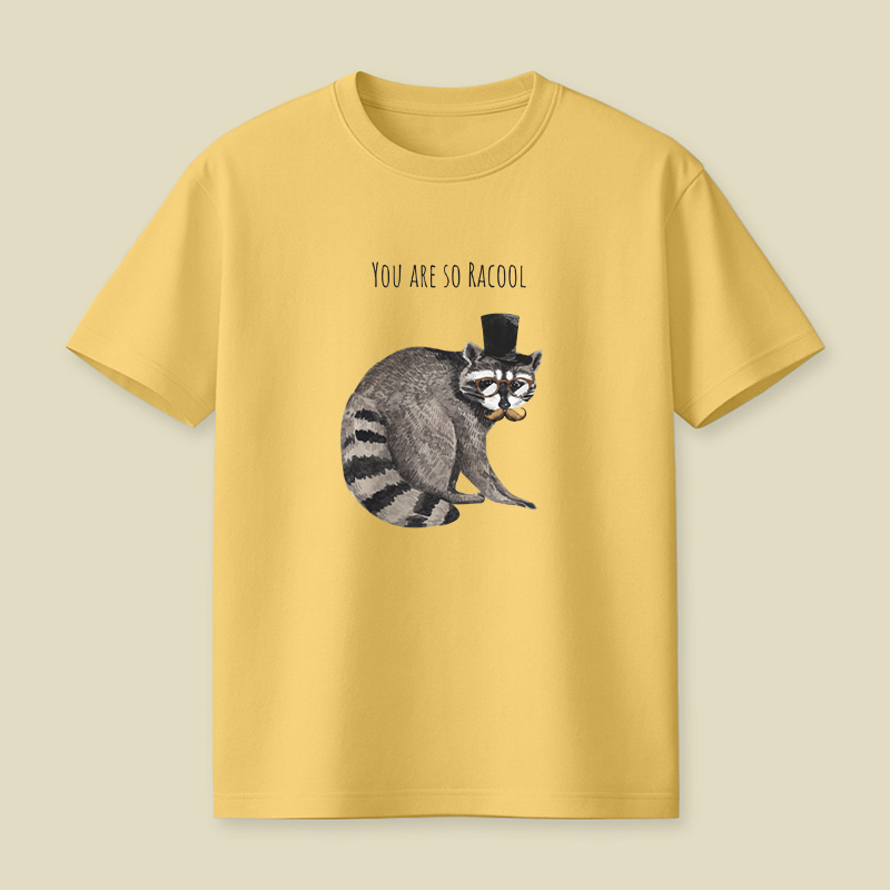Racool Gentleman Raccoon Pun Playful T-Shirt