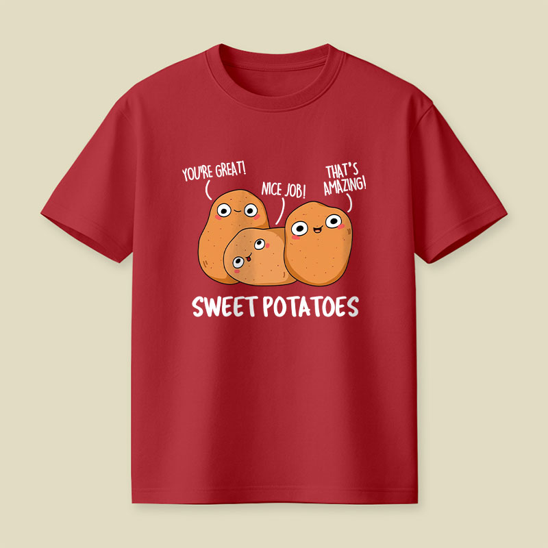 Sweet Potatoes Funny Vegetable Puns Playful T-Shirt