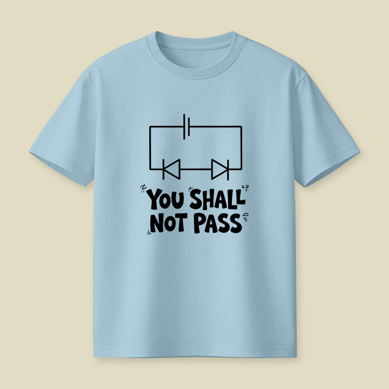 Funny Physics You Shall Not Pass Playful T-Shirt