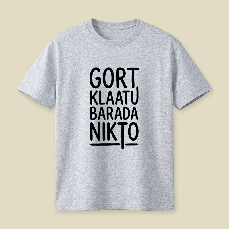 Klaatu Barada Nikto Playful T-Shirt