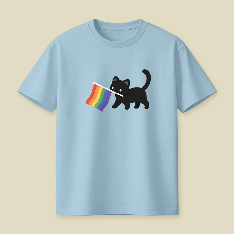 A Little Cat Friend Playful T-Shirt