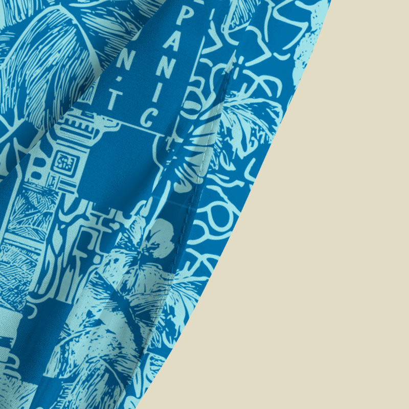 Don't Panic Blue Playful Maxi Dress