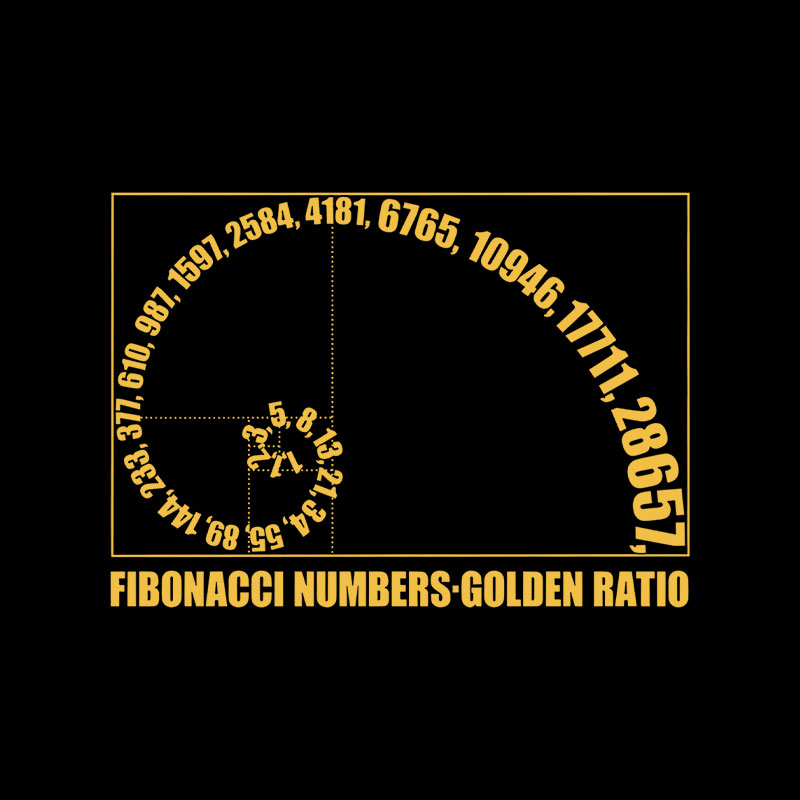 Fibonacci Numbers Golden Ratio Playful T-Shirt