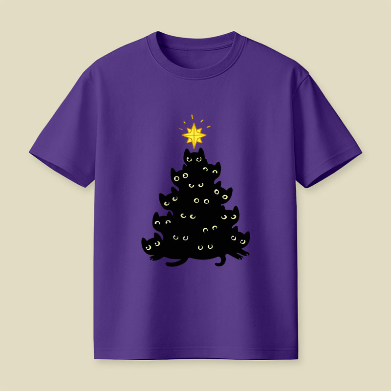 Meowy Christmas Playful T-Shirt