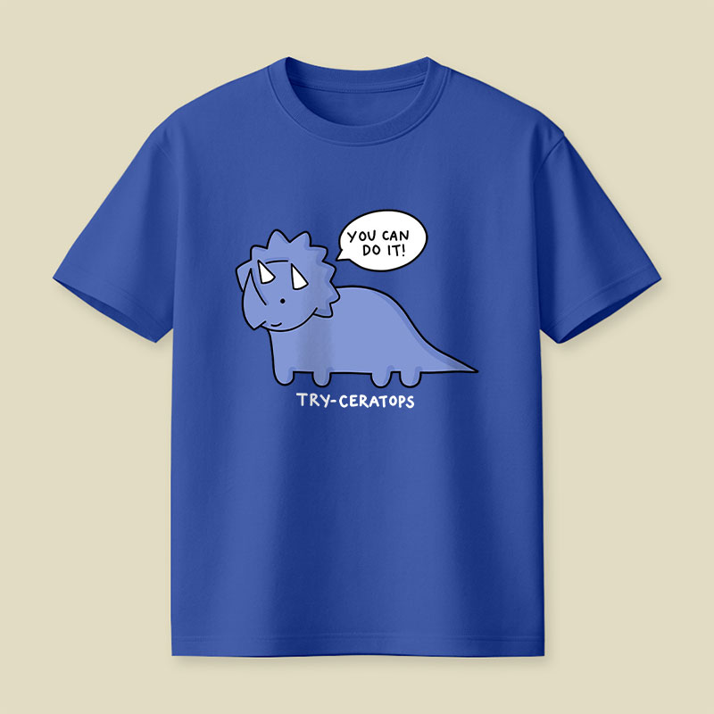 Try-ceratops Playful T-Shirt