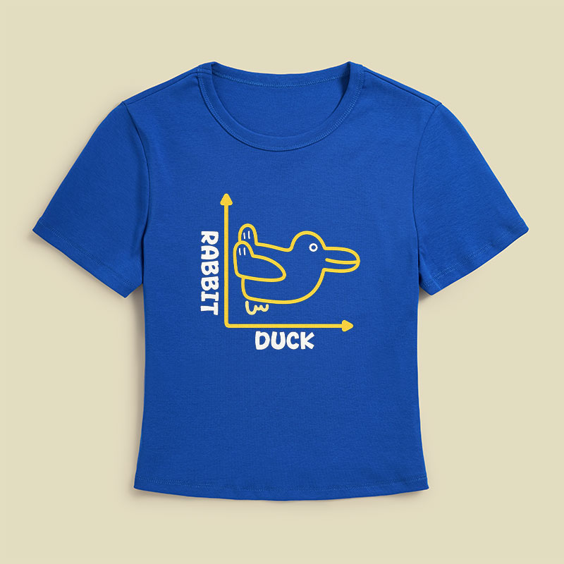 Rabbit or Duck Funny Geek Baby Tee