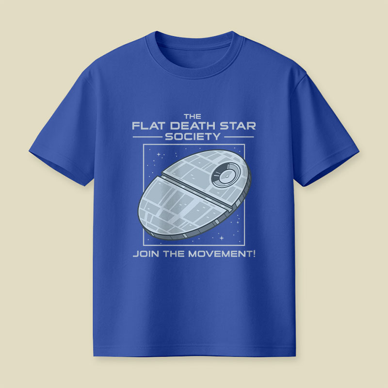 The Flat Death Star Society Playful T-Shirt