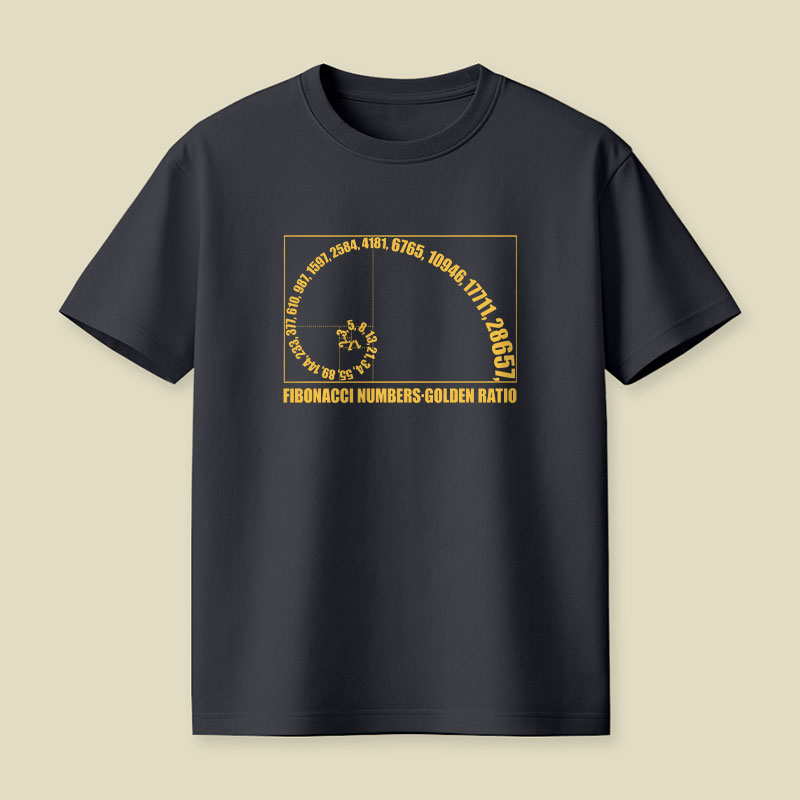 Fibonacci Numbers Golden Ratio Playful T-Shirt