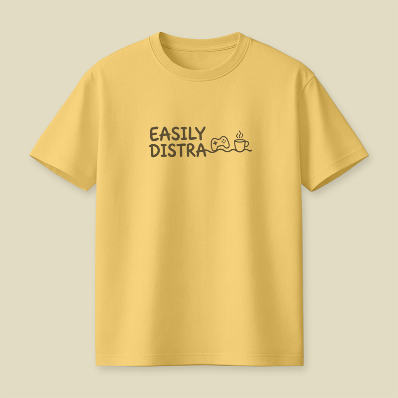 Easily Distracted By Games And Coffee Playful T-Shirt