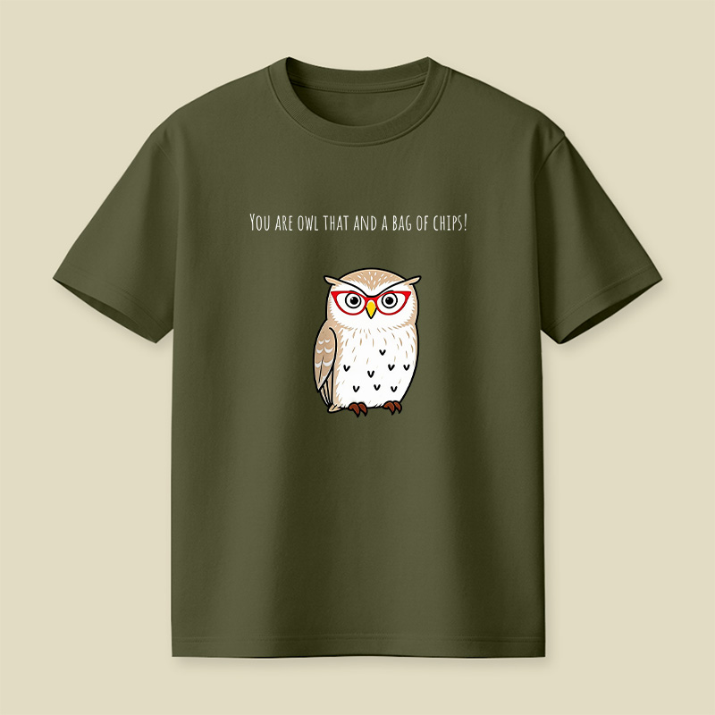 You Are Owl That And A Bag Of Chips Owl Playful T-Shirt