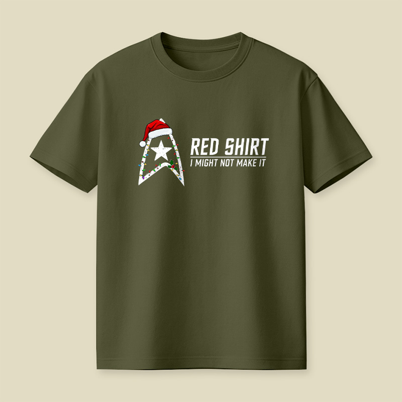 Retro Uniform Funny Quote Christmas Playful T-Shirt