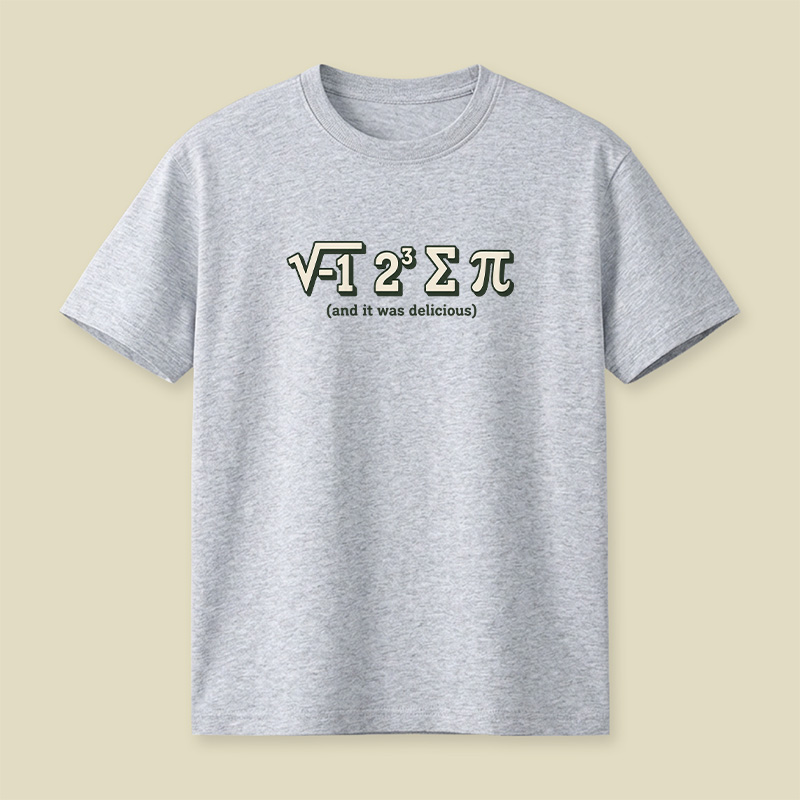 I Ate Some Pie Math Joke Playful T-Shirt