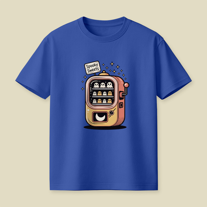 Vending Machine Spooky Sweets Ghost Playful T-Shirt