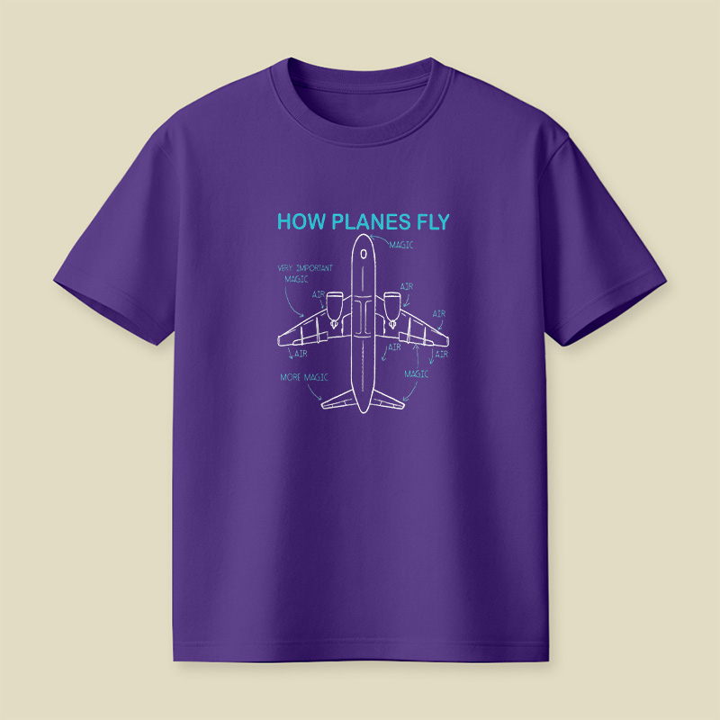 How Planes Fly Playful T-Shirt