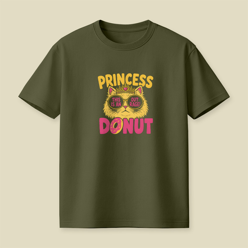 Princess Donut Cat Outrage Playful T-Shirt
