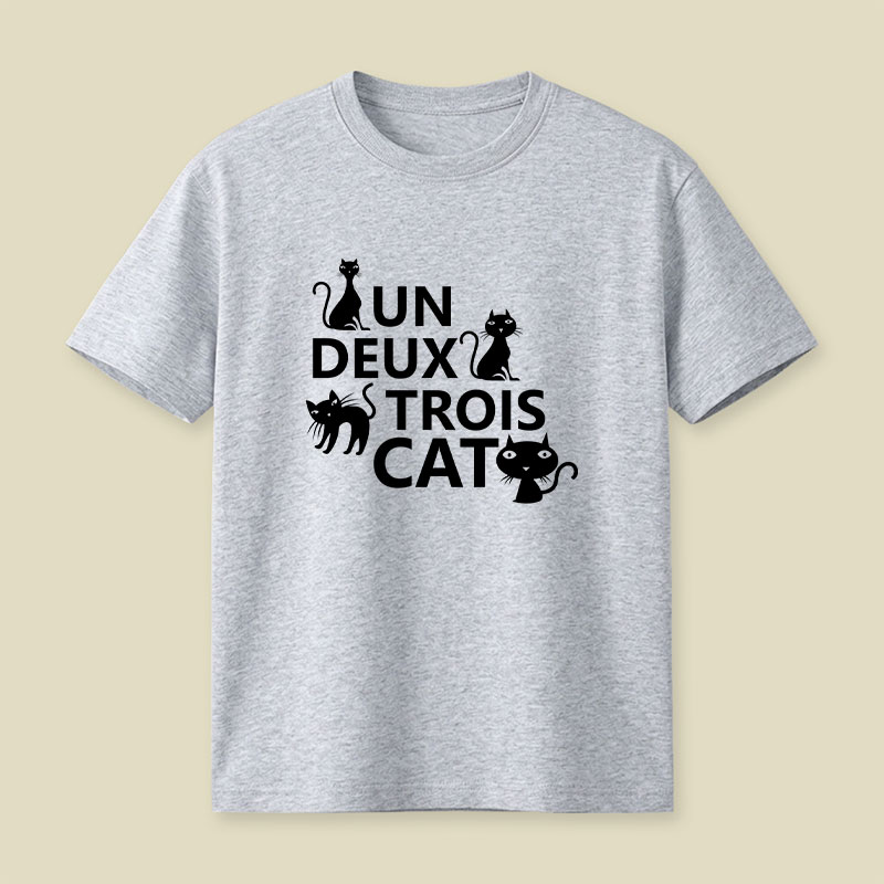 Un Deux Trois Cat Playful T-Shirt
