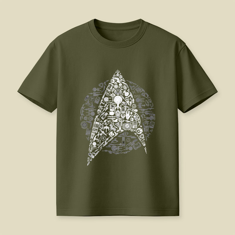 The Original Series Iconic Starfleet Playful T-Shirt