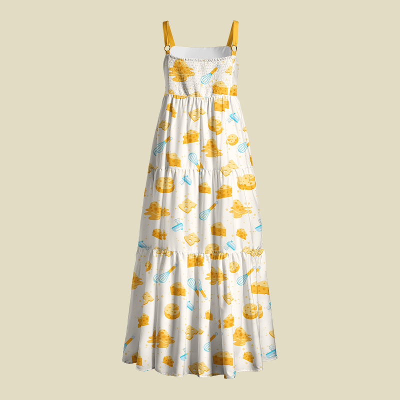 You Just Fold It In Playful Maxi Dress
