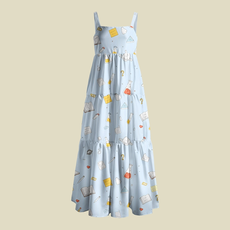 Science Class Playful Maxi Dress