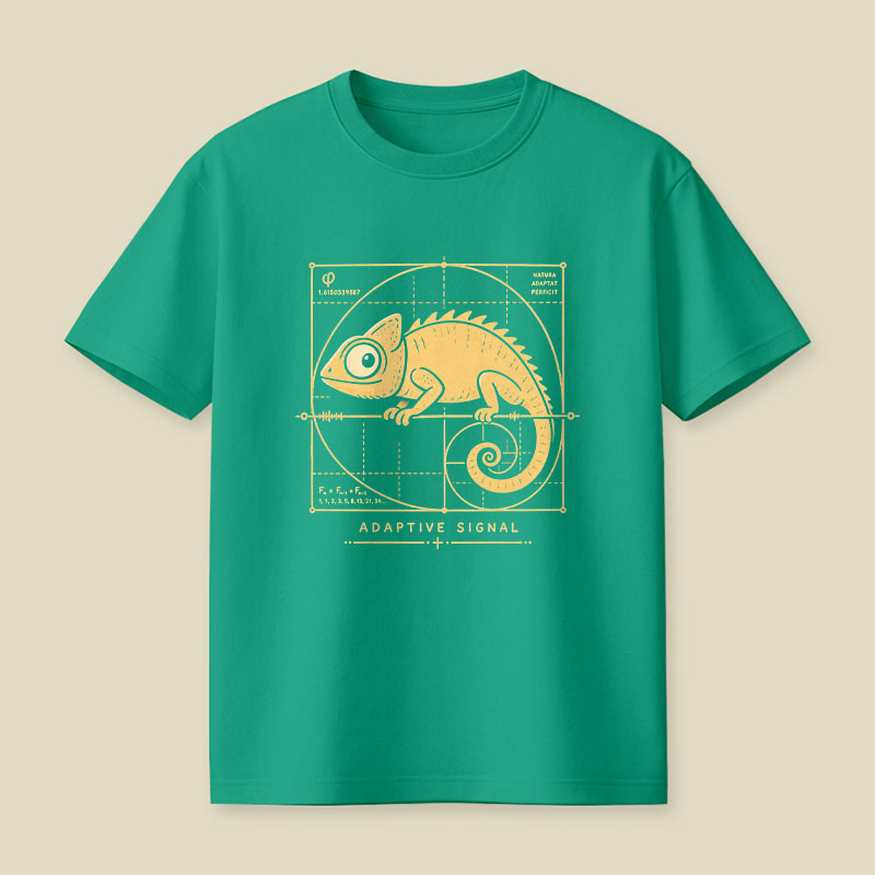 Adaptive Signal - Golden Ratio Chameleon Playful T-Shirt