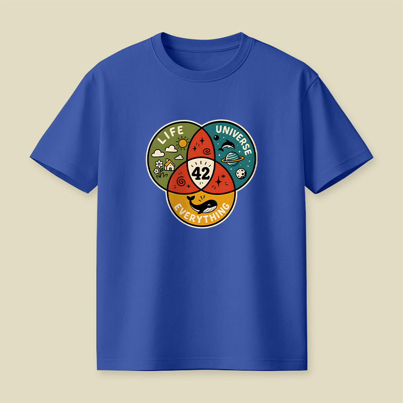 Life The Universe And Everything 42 Playful T-Shirt
