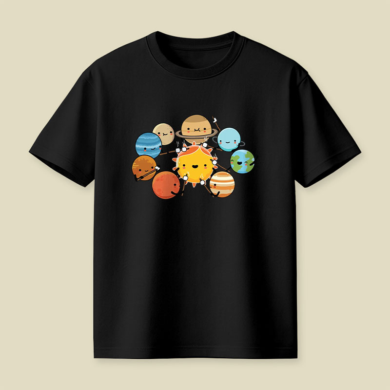 Planets Camping Playful T-Shirt