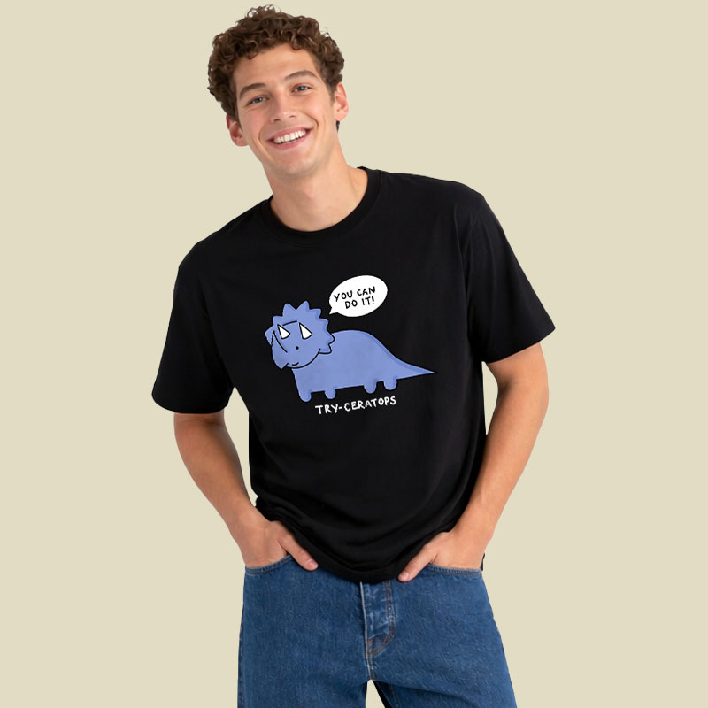 Try-ceratops Playful T-Shirt