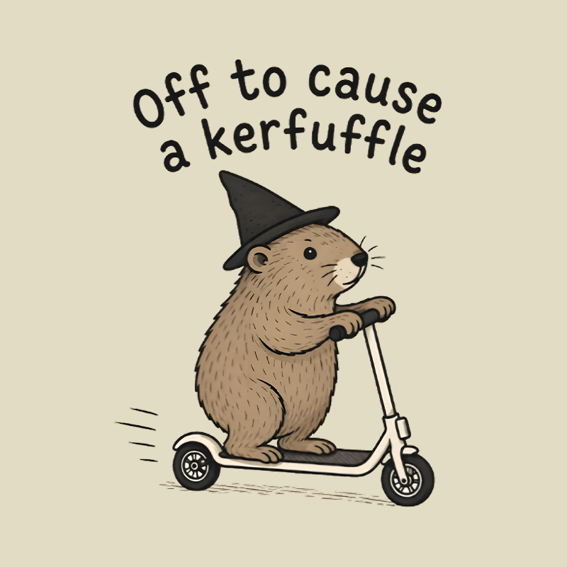Off To Cause A Kerfuffle Playful T-Shirt