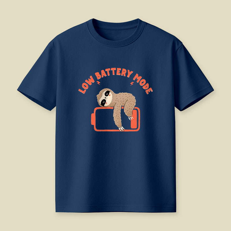 Low Battery Mode Playful T-Shirt