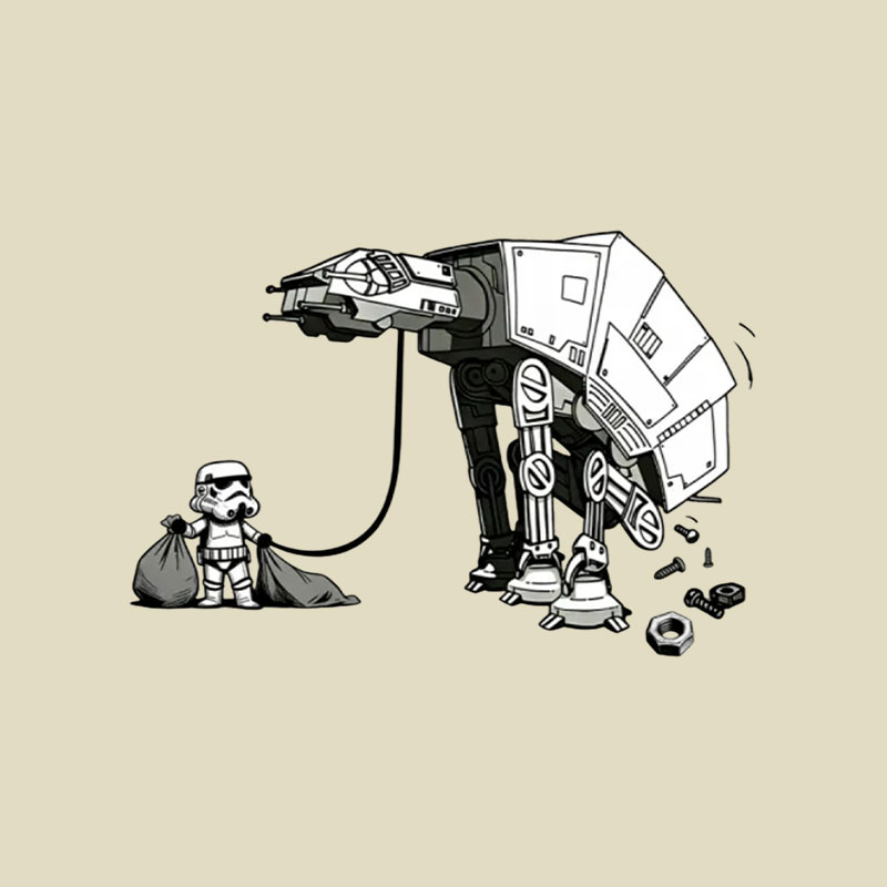 Empire Robot Dog Playful T-Shirt