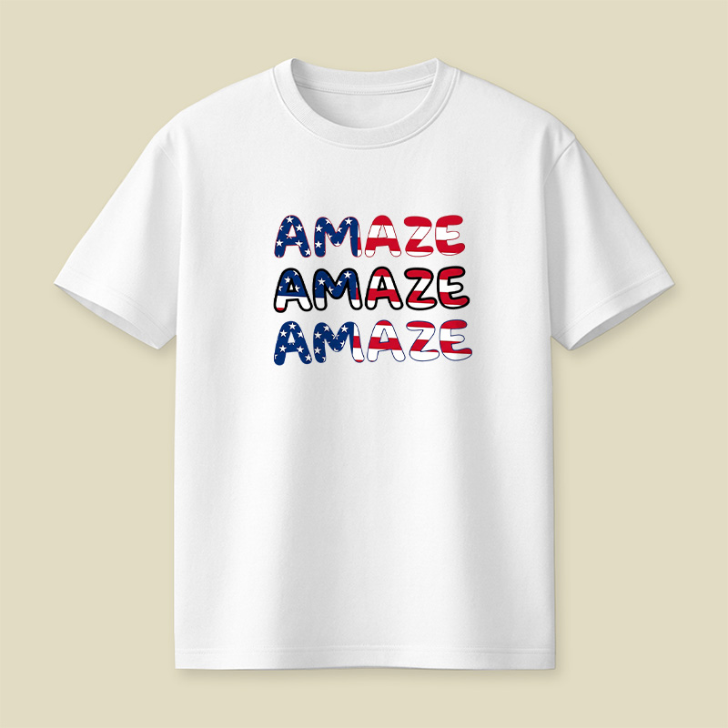Space Rescue American Flag Playful T-Shirt
