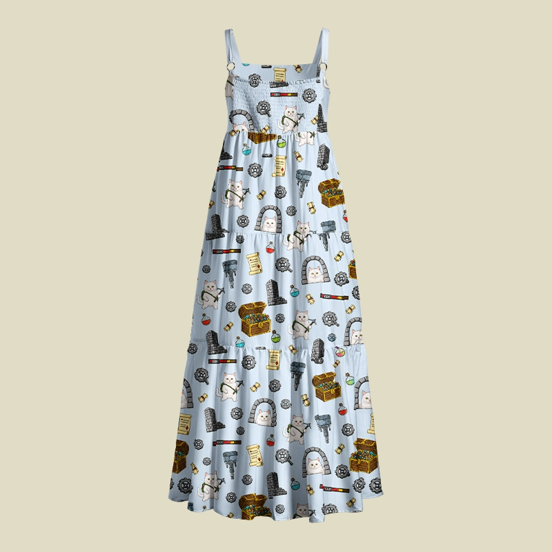 The Whimsical Dungeon Playful Maxi Dress
