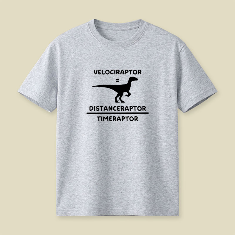 Velociraptor Equation Playful T-Shirt