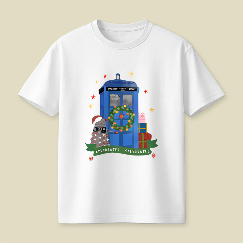 Tardis Christmas Playful T-Shirt