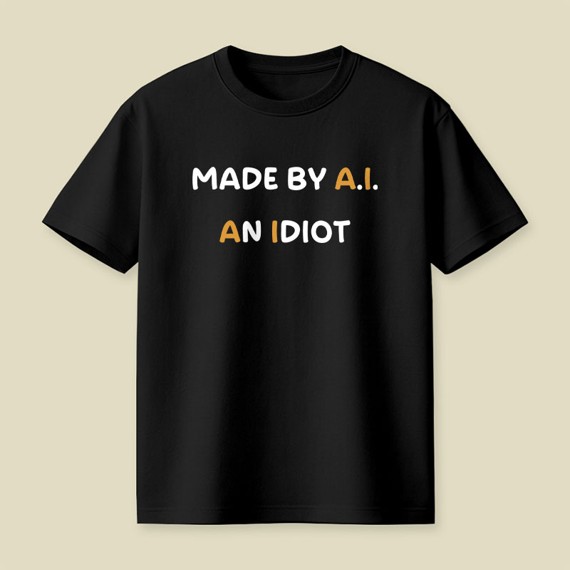 Made By AI An Idiot Playful T-Shirt
