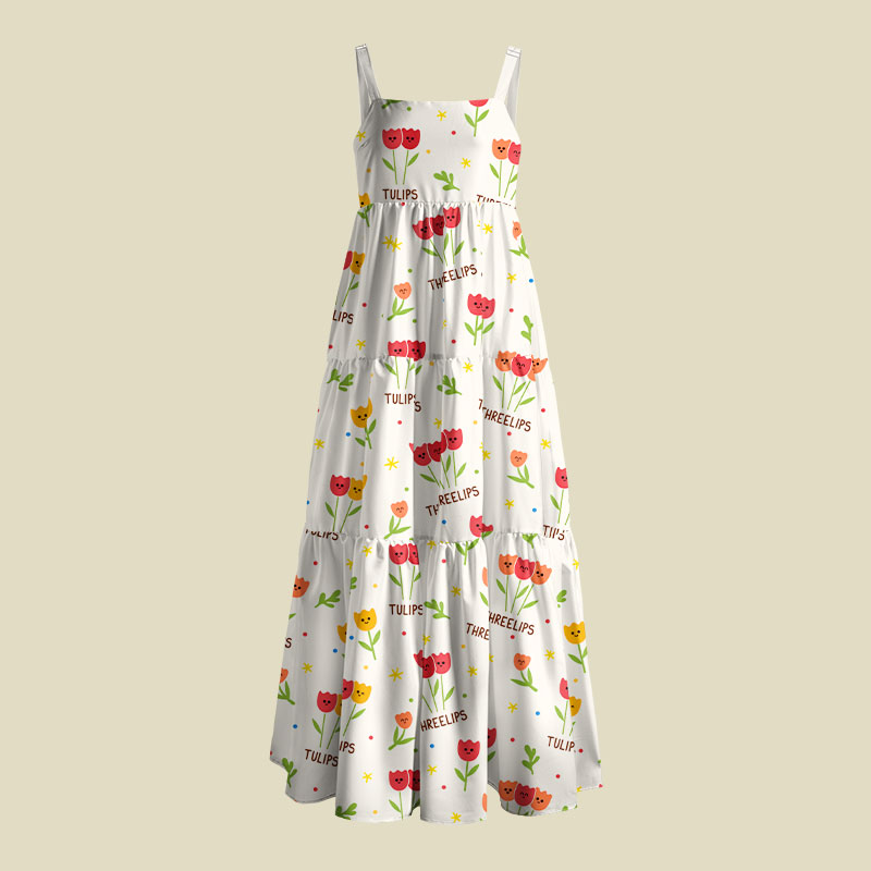 Plant Math Playful Maxi Dress