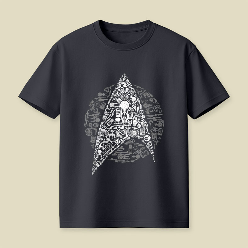 The Original Series Iconic Starfleet Playful T-Shirt