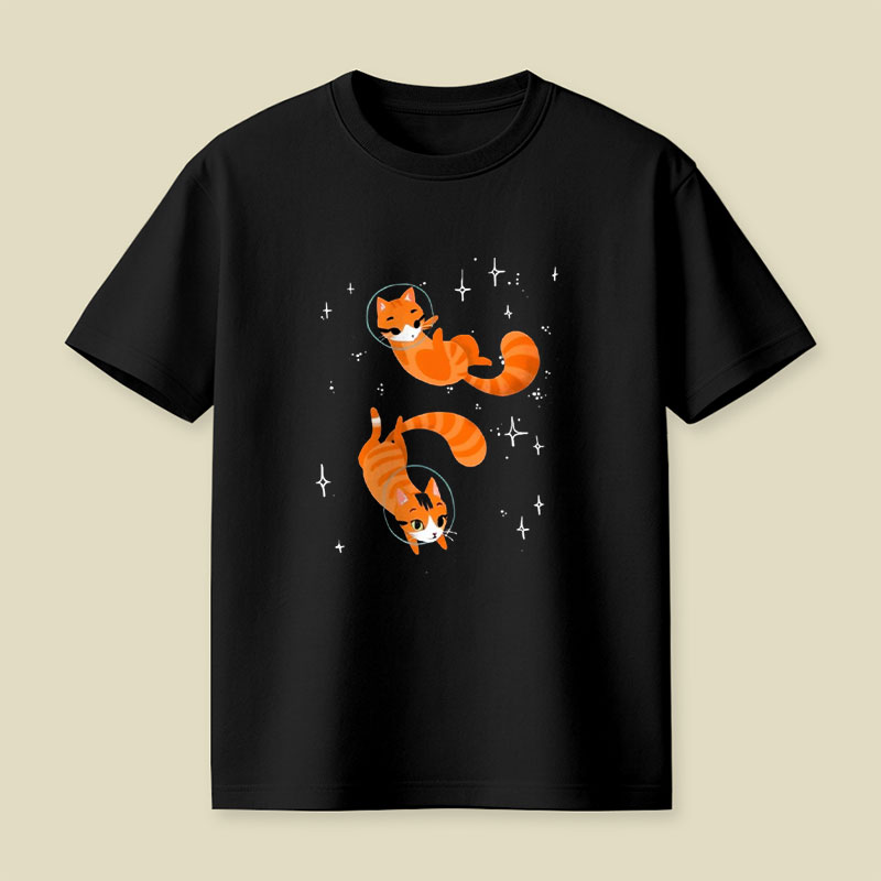 Space Cat Playful T-Shirt