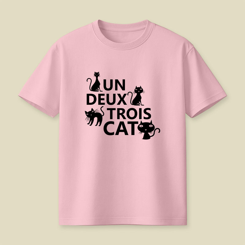 Un Deux Trois Cat Playful T-Shirt