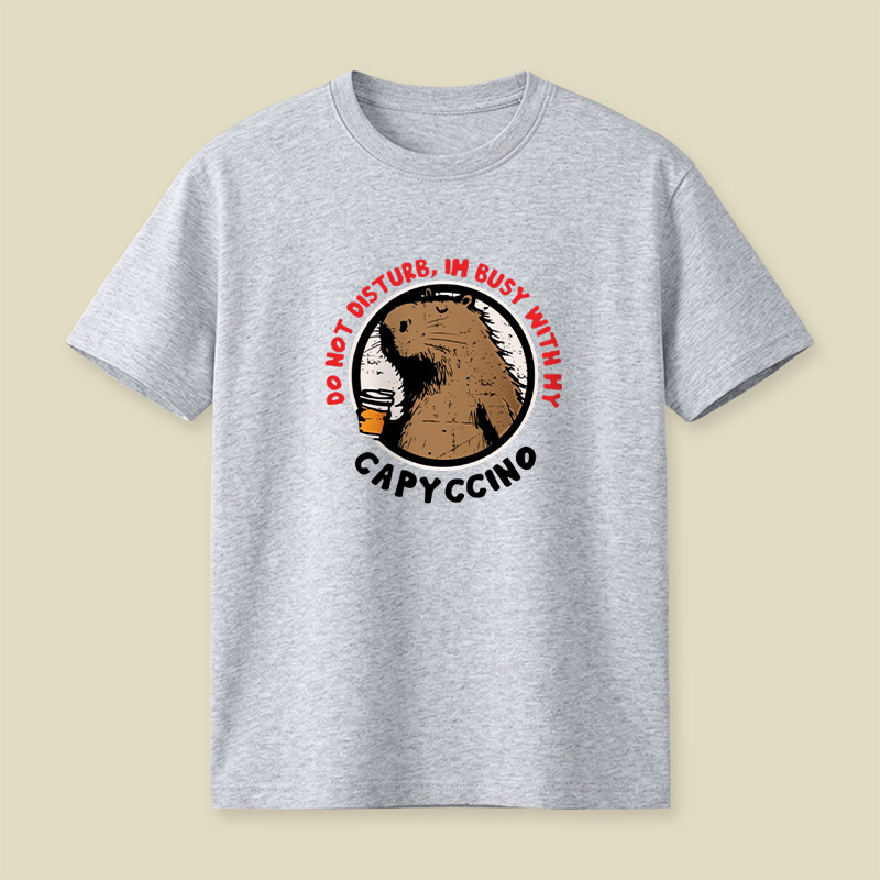 Capybara Capyccino Vibes Playful T-Shirt