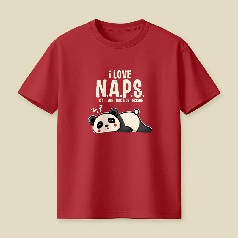 I Love Naps Panda Playful T-Shirt