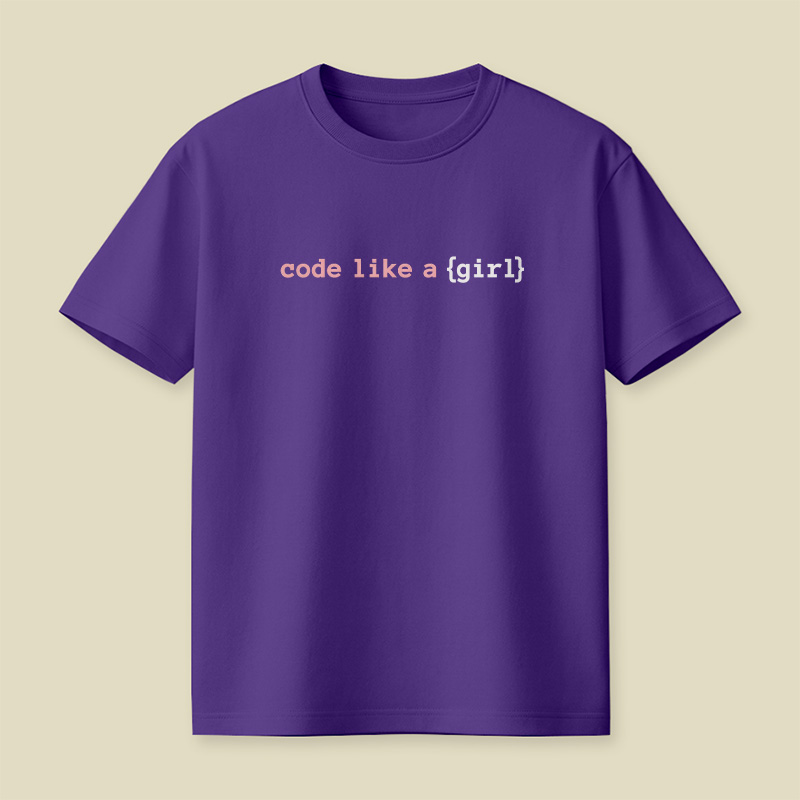 Code Like A Girl Dev Girl Playful T-Shirt