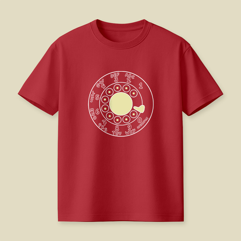Rotary Phone Dial Nostalgia Playful T-Shirt
