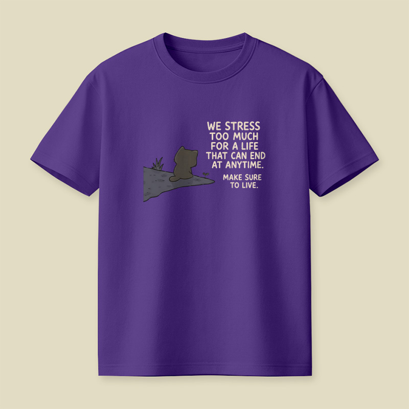 We Stress Too Much Cat Playful T-Shirt