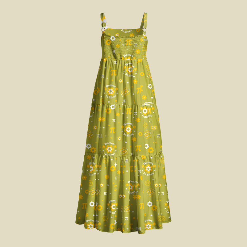 Women in Stem Playful Maxi Dress