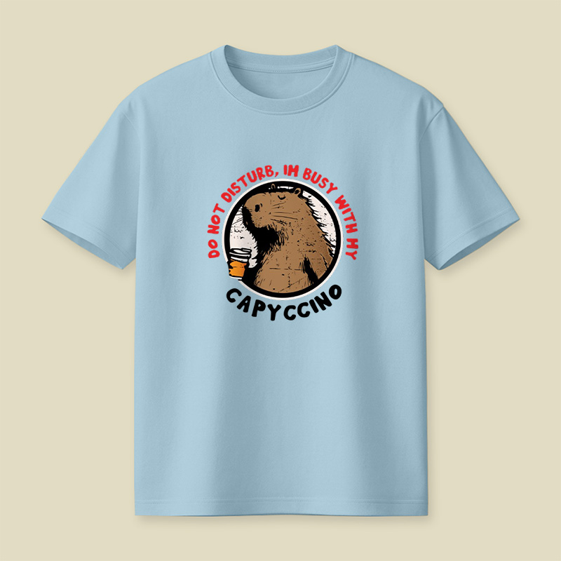 Capybara Capyccino Vibes Playful T-Shirt