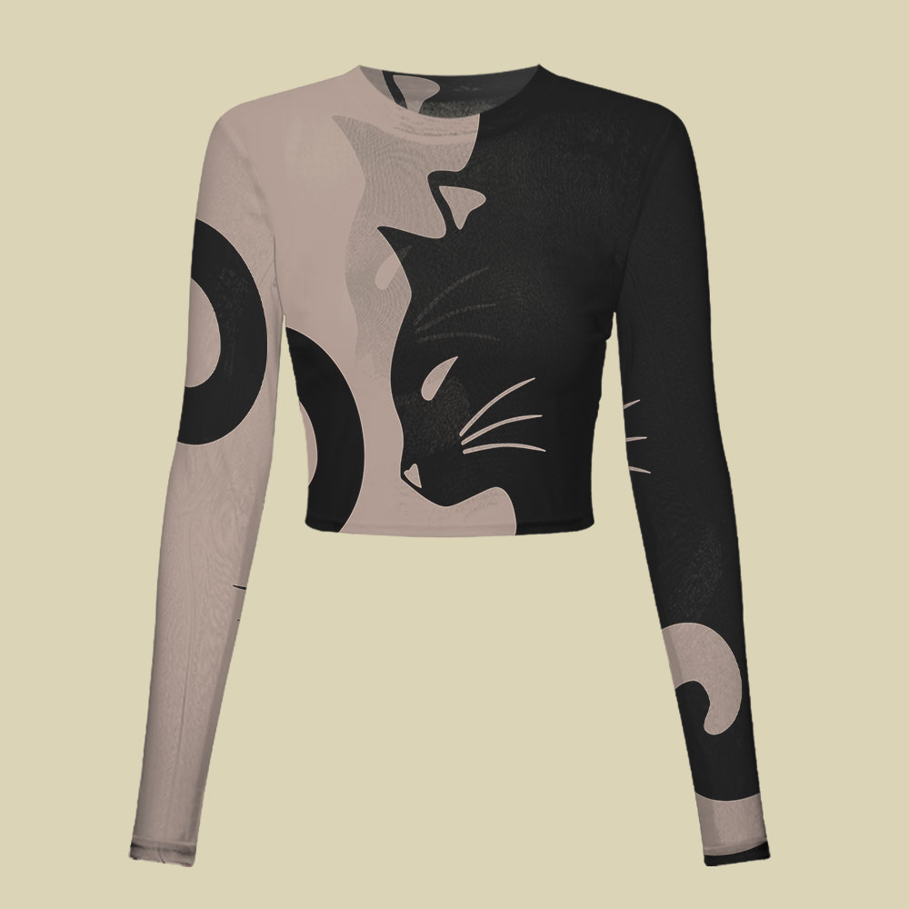 Cats Rule Slim Fit Mesh Top
