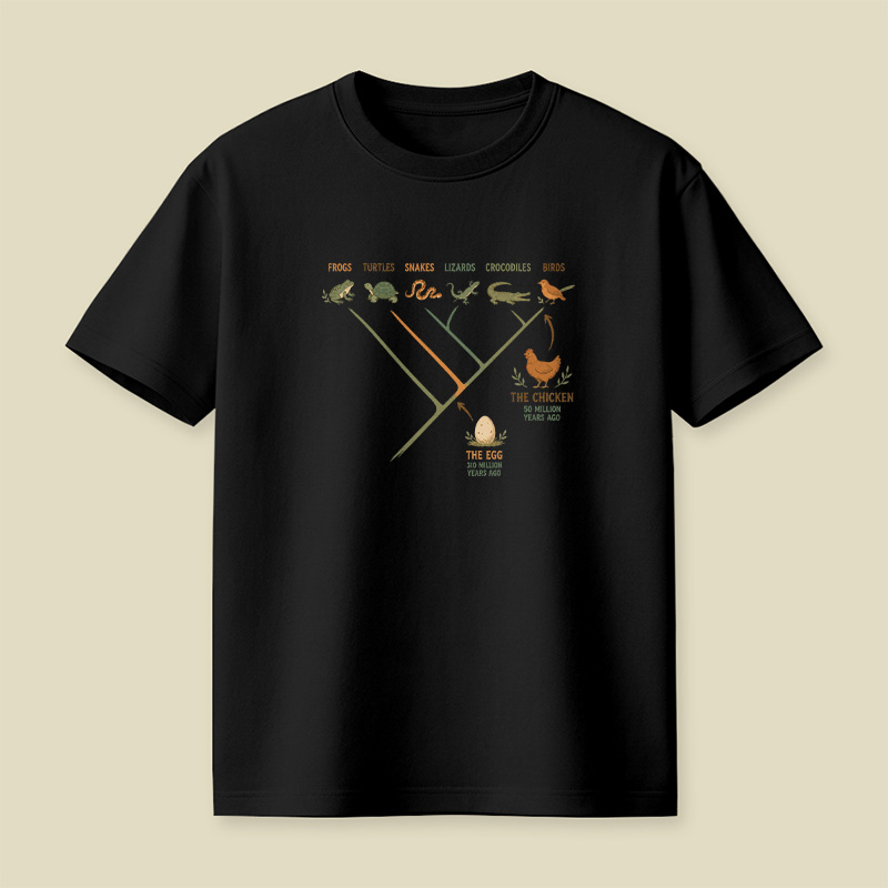Chicken Or Egg Evolution Playful T-Shirt