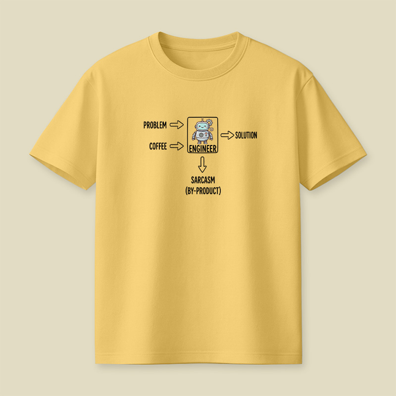 Engineer Coffee And Sarcasm Playful T-Shirt