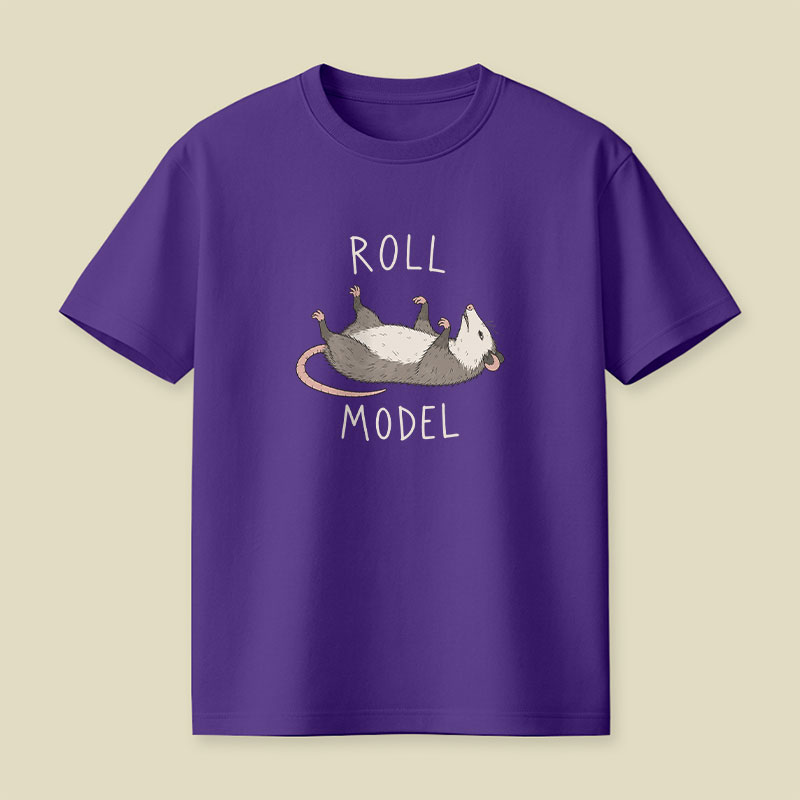 Roll Model Funny Pun Playful T-Shirt